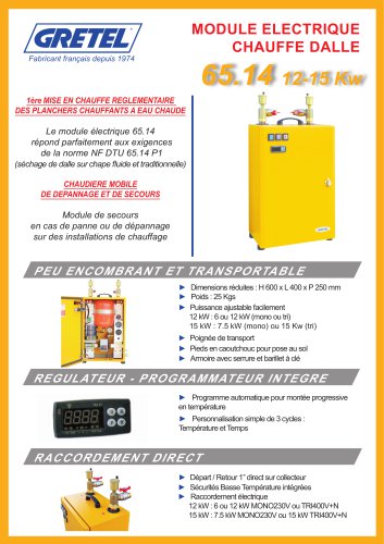 MODULE ELECTRIQUE CHAUFFE DALLE