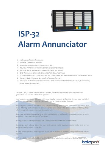 Alarm Annunciator ISP - 32