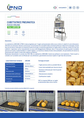 AIRCUBE &ndash; Scheda Tecnica