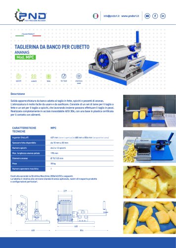 MPC &ndash; Scheda Tecnica