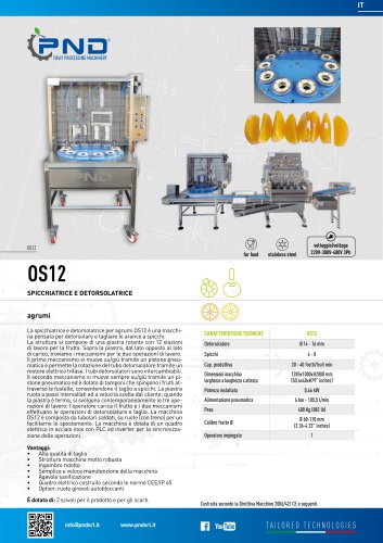 OS12 - Scheda Tecnica