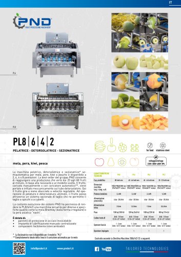PL2/4/6/8 - Scheda Tecnica  