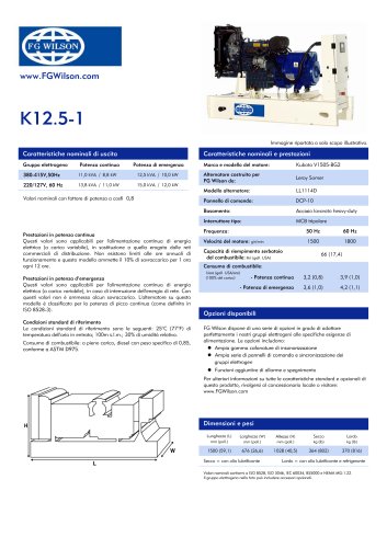 11.0 - 15 kVA 3- Phase Open Generator Set