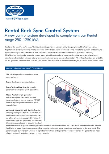 Back Sync Control System