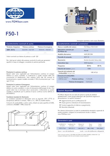 F-50-1 (50 kVA Open Generator Set)