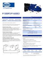 P1500P3-P1650E3 (1500-1650 kVA) Open Generator Set