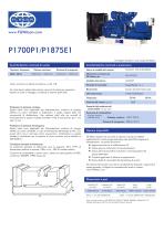 P1700P1-P1875E1 (1700-1875 kVA) Open Generator Set - 1