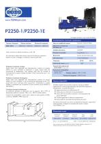 P2250-1/P2250-1E -- 2250 kVA Open Generator Set - 1