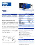 P330H-1 (330 kVA) 3 Phase Open Generator Set - 1