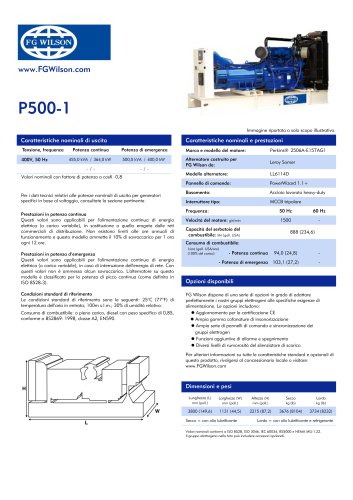 P500-1 Diesel Generator Set