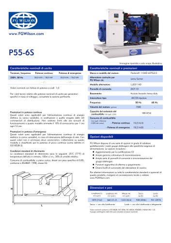 P55-6S 55 kVA Single Phase Open Generating Set