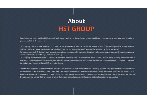 JINAN HST Company Profile