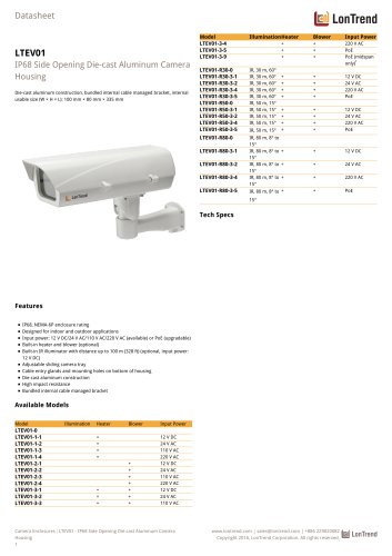 LTEV01 - IR camera housing