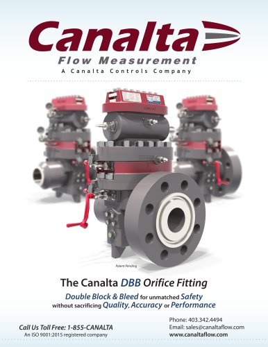 The Canalta DBB Orifice Fitting