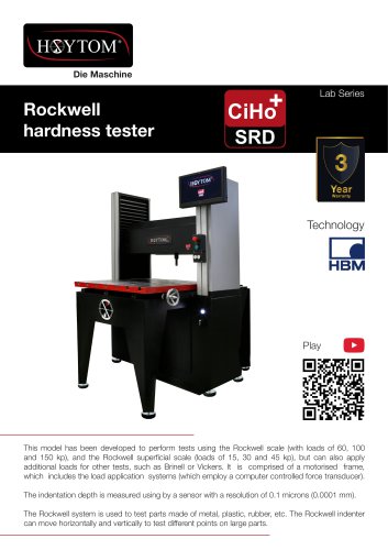 MODEL Rockwell CiHo+ SRD HOYTOM® LAB Series