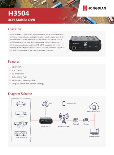 H3504 4CH Mobile DVR Brochure