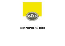 PRESENTAZIONE DI PRODOTTO OMNIPRESS 800