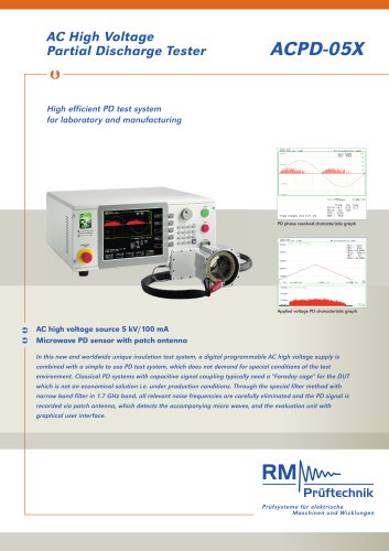 Partial Discharge Tester with Micro Wave Sensor