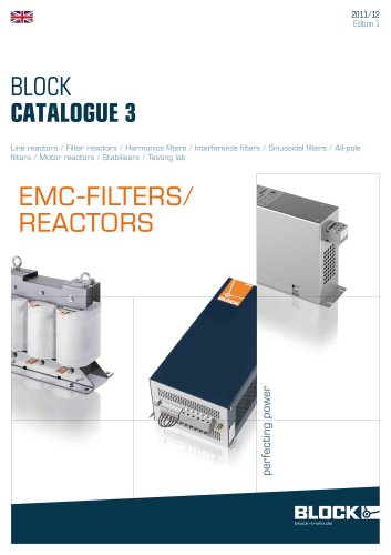 The actual catalogue 3 EMV-Filters/Reactors