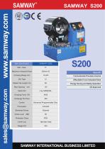 SAMWAY S200  Hydraulic Hose Crimping Machine