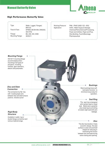 High Performance Butterfly Valve BTV-HP