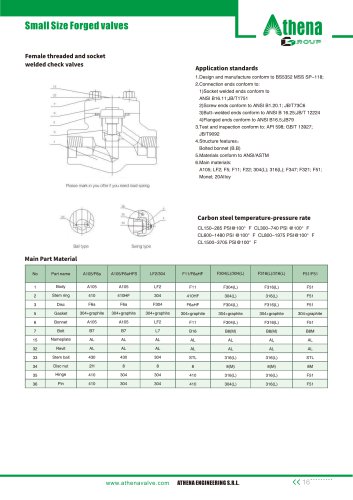 Lift check valve CHV-lift