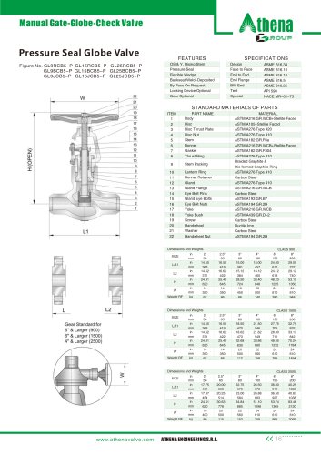 Pressure Seal Globe Valve GLV-PS