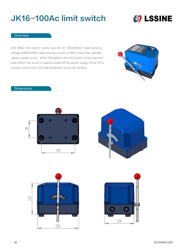 JK16-100Ac limit switch