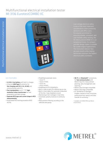 MI 3136 EurotestCOMBO XC EN