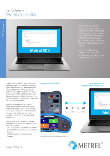 SW 1203 Metrel SDK EN