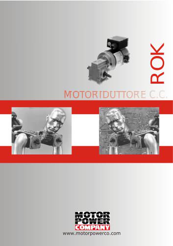 Catalogo ROK motoriduttore corrente continua