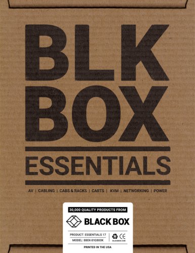 Black Box Essentials Catalog 2017