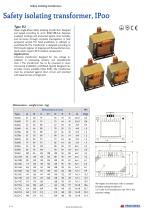 SU SAFETY ISOLATING / CONTROL TRANSFORMER, IP00