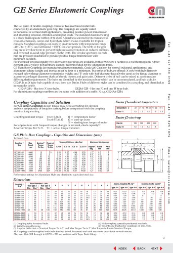 Elastomeric Couplings - Type GE