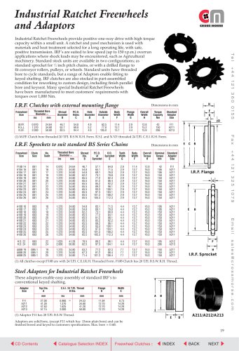 Industrial Ratchet Freewheels