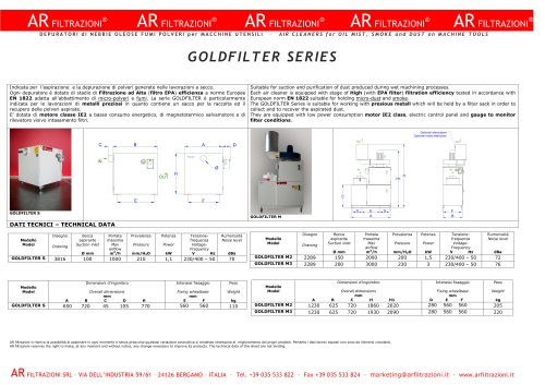 GOLDFILTER series