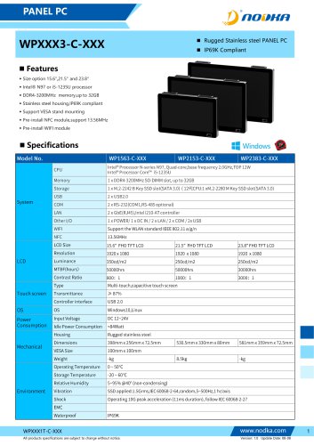 WPXXX3-C Series Datasheet
