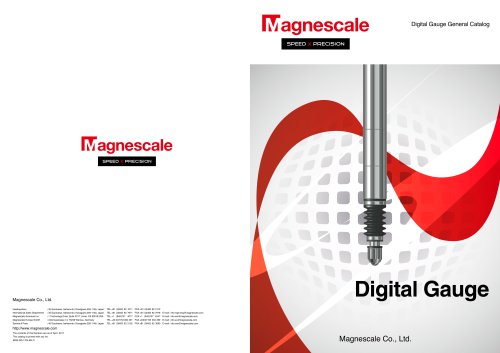 Digital Gauge General Catalogue