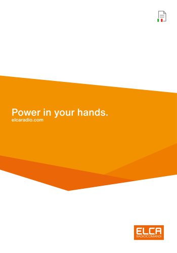 CATALOGO GENERALE Power in your hands