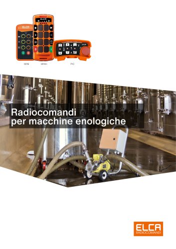 Radiocomandi per macchine enologiche