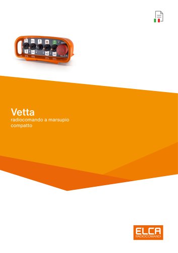 VETTA radiocomando a marsupio compatto