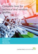 Complete lines for technical and window profiles