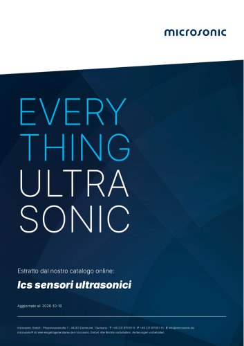 lcs sensori ultrasonici