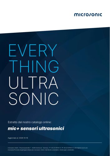mic+ sensori ultrasonici