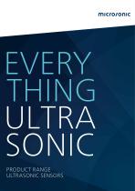 Online Catalogue ultrasonic sensors