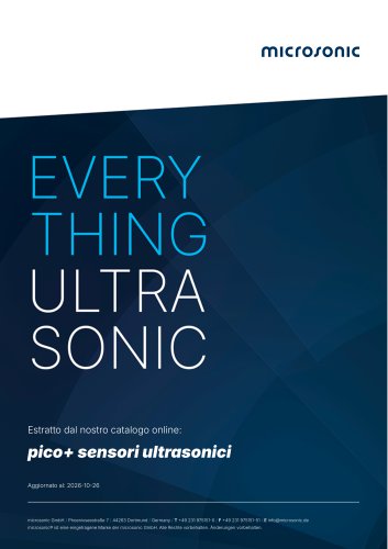 pico+ sensori ultrasonici