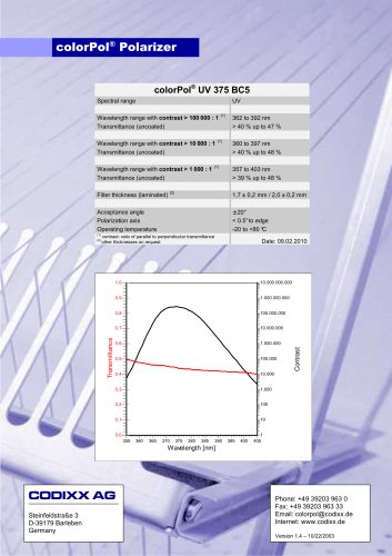 colorPol®  UV 375 BC5