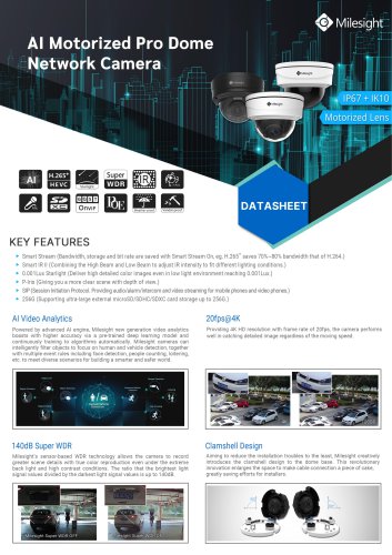 AI Motorized Pro Dome Network Camera