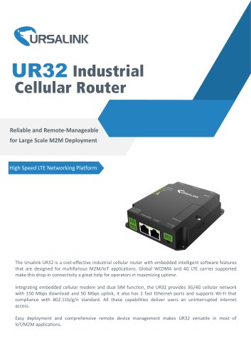 UR32 Industrial Cellular Router