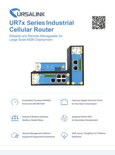 UR71 72 75 Industrial Router